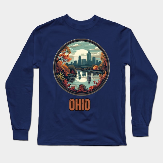 Ohio State USA Long Sleeve T-Shirt by Mary_Momerwids